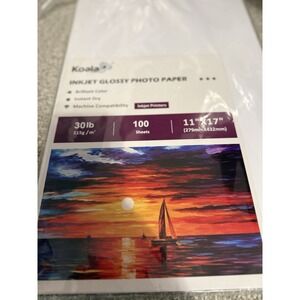 Koala Glossy Photo Paper 11X17  100 Sheets 30lb for Inkjet Epson Canon HP